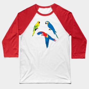 Tropical parrots, wildlife, nature, Carribean Islands Baseball T-Shirt